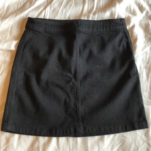 Wilfred free high waisted denim skirt.